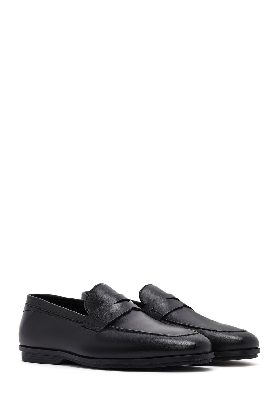 Men's Black Leather Classic Loafer