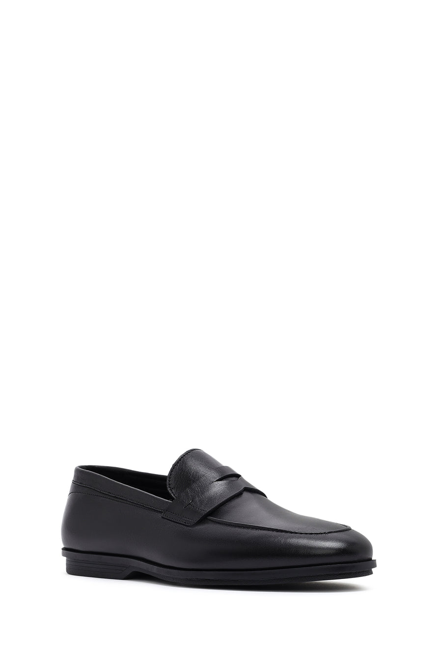 Men's Black Leather Classic Loafer