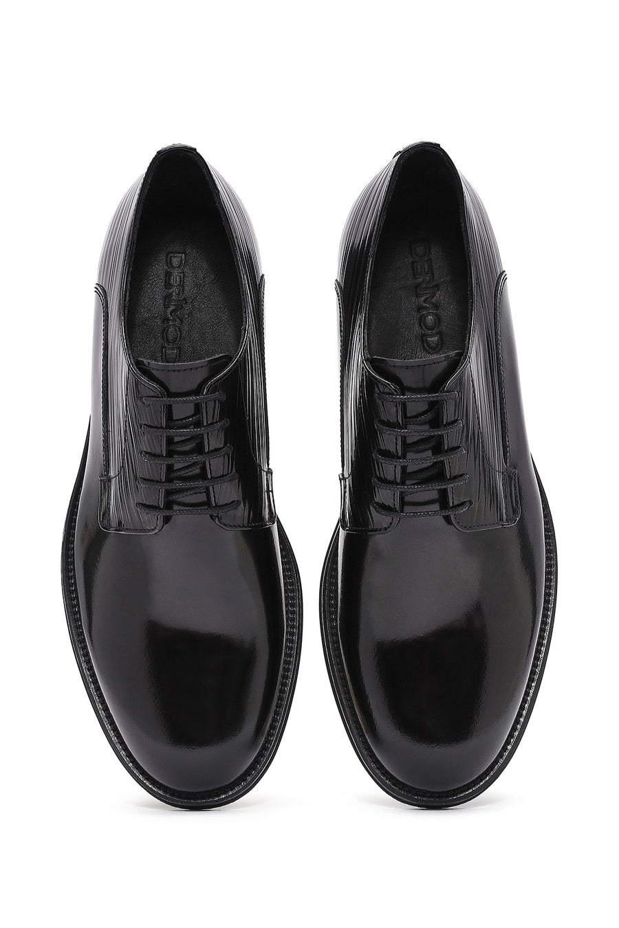 Men's Black Laced Leather Classic Shoes