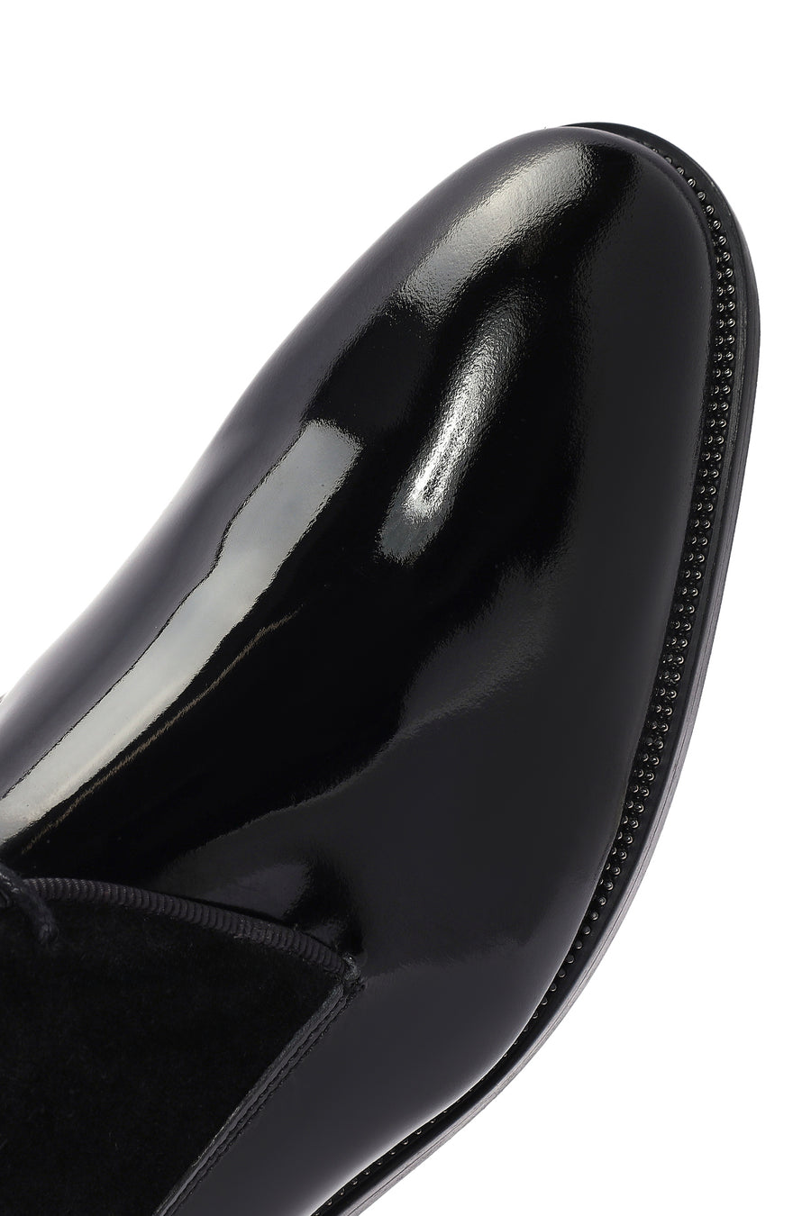 Men's Black Laced Patent Leather Classic Shoes