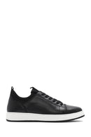 Men's Black Lace-up Leather Sneaker | Derimod