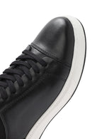 Men's Black Lace-up Leather Sneaker | Derimod