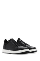 Men's Black Lace-up Leather Sneaker | Derimod