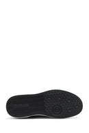 Men's Black Lace-up Leather Sneaker | Derimod