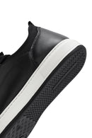 Men's Black Lace-up Leather Sneaker | Derimod