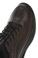 Men's Brown Lace-Up Thick Soled Leather Casual Shoes | Derimod
