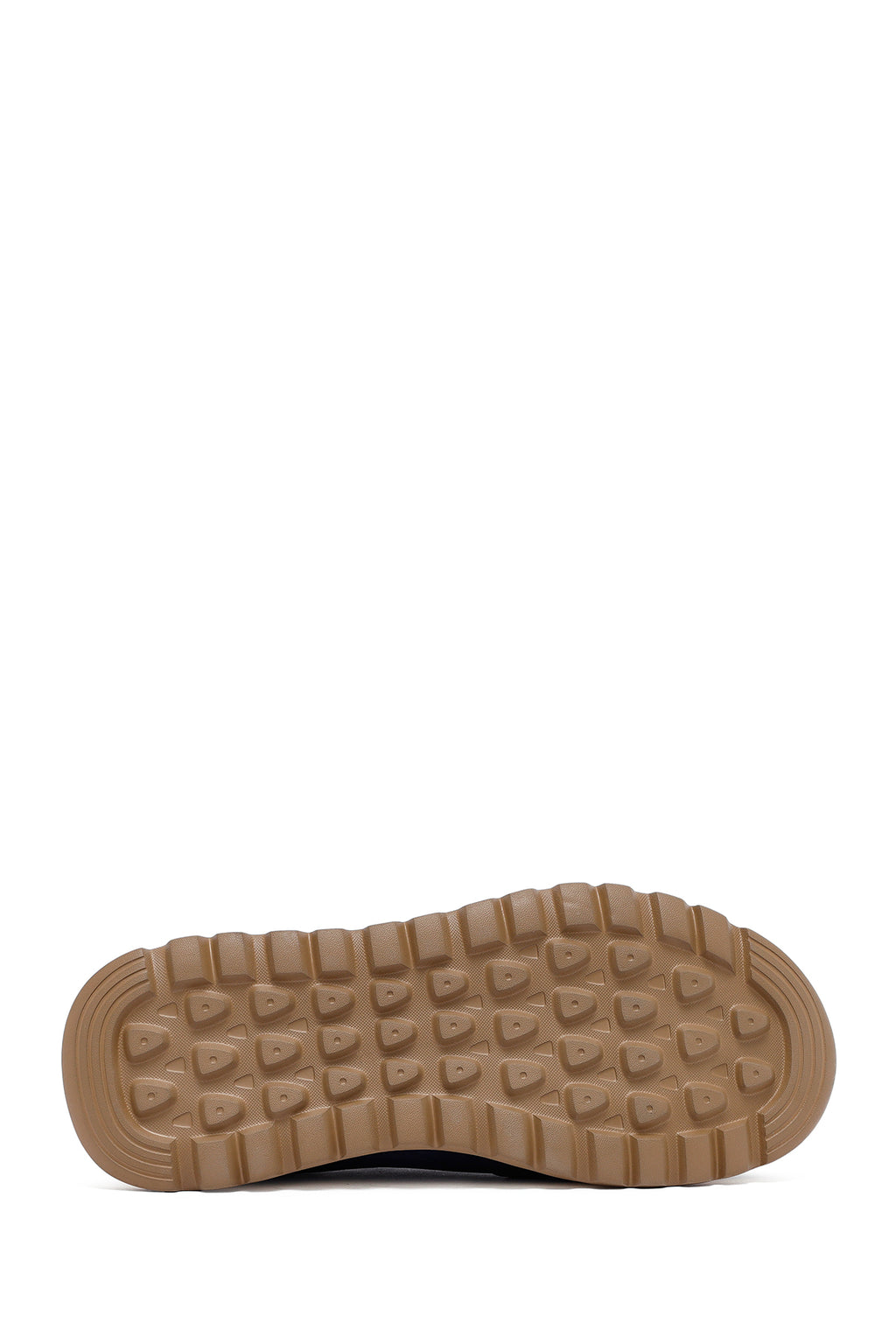 Erkek Lacivert Bağcıklı Deri Sneaker