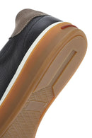 Men's Black Lace-up Leather Sneaker | Derimod