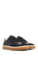 Men's Black Lace-up Leather Sneaker | Derimod