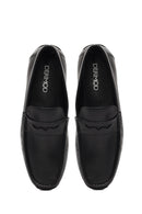 Men's Black Leather Casual Loafer | Derimod