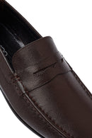 Men's Brown Leather Casual Loafer | Derimod