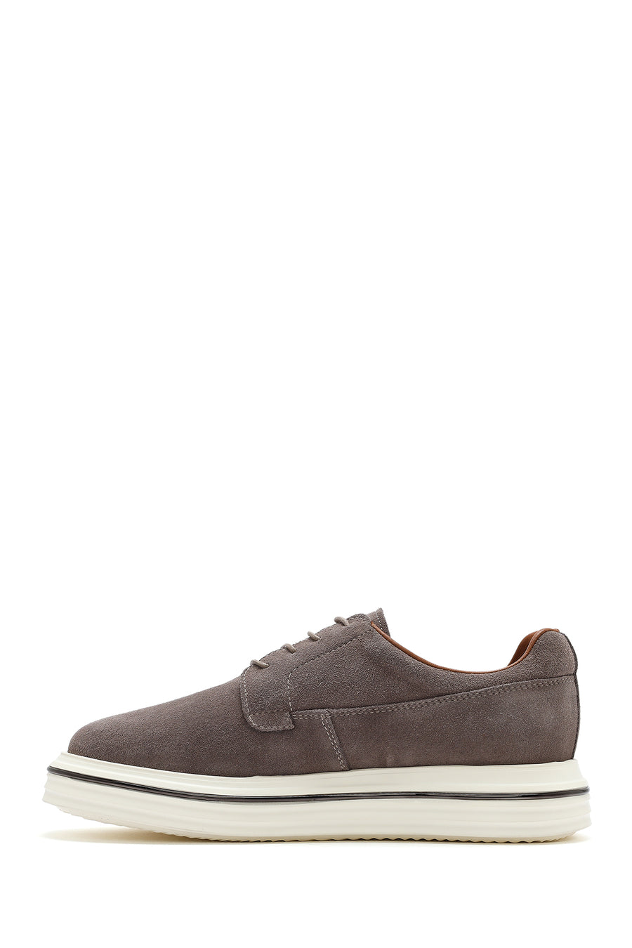 Men's Mink Lace-Up Thick-Soled Suede Leather Casual Shoes