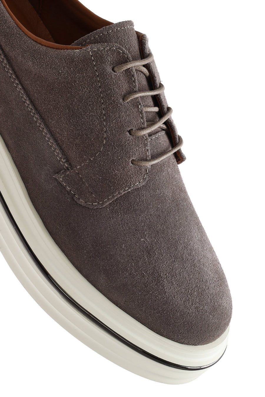 Men's Mink Lace-Up Thick-Soled Suede Leather Casual Shoes