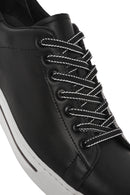 Men's Black Lace-up Leather Sneaker | Derimod