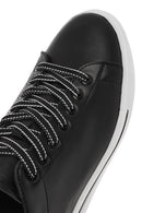 Men's Black Lace-up Leather Sneaker | Derimod