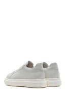 Men's White Thick Sole Lace Up Leather Sneaker | Derimod