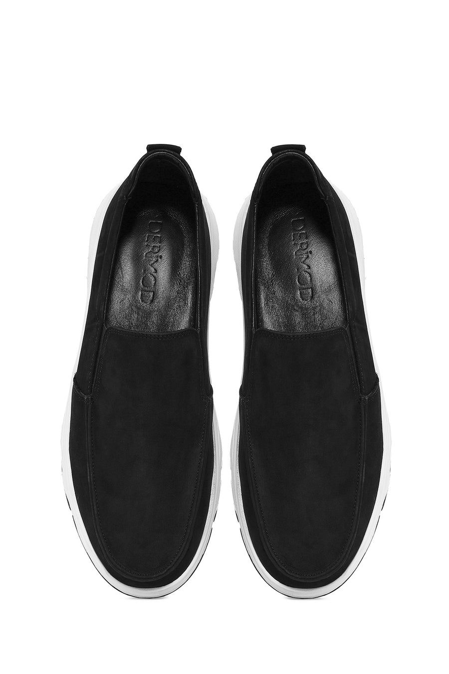 Men's Black Nubuck Leather Comfort Loafer
