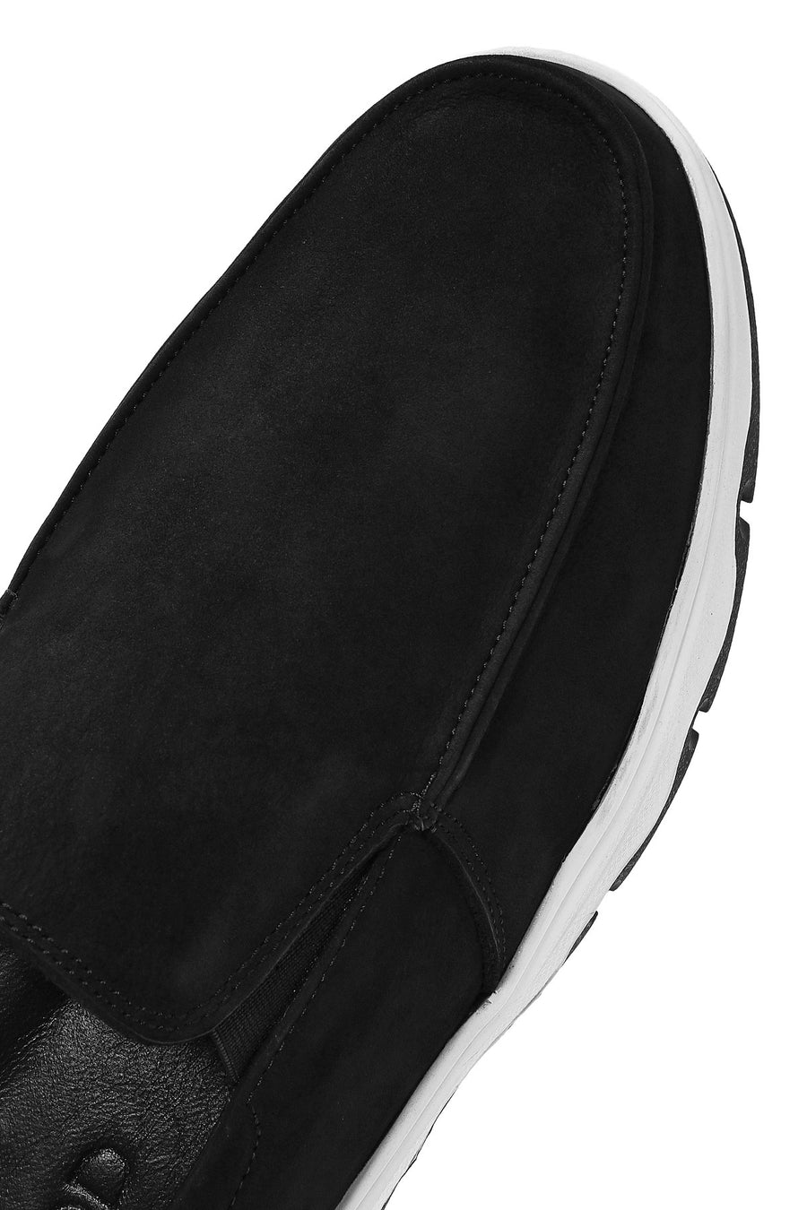 Men's Black Nubuck Leather Comfort Loafer