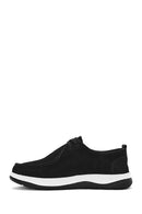 Men's Black Lace-Up Nubuck Leather Comfort Shoes | Derimod