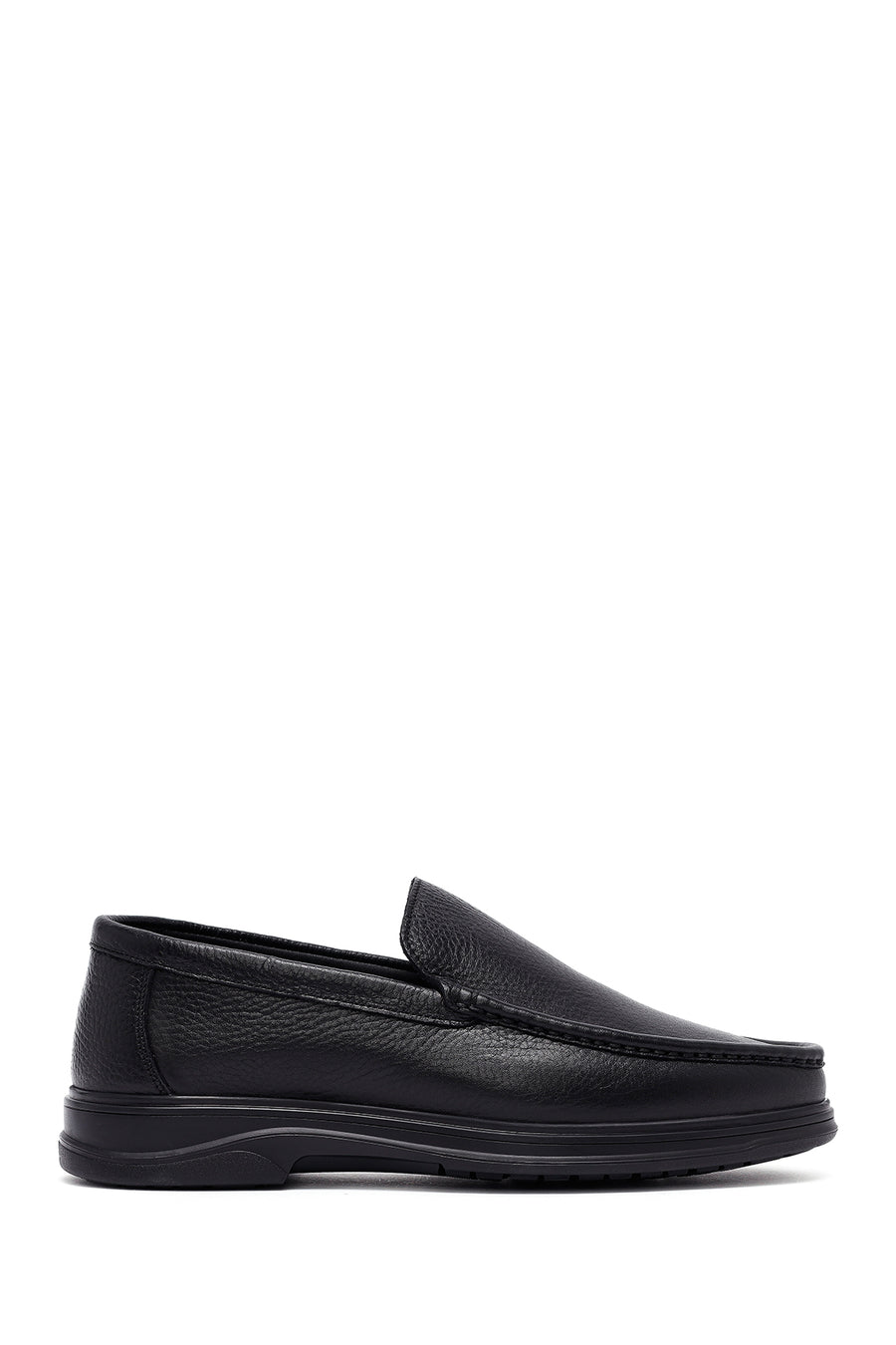 Men's Black Leather Comfort Loafer 25SFD6763FT | Derimod