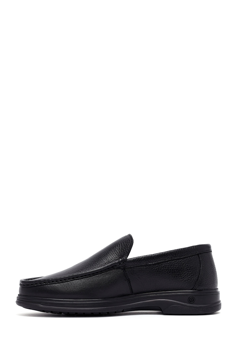 Men's Black Leather Comfort Loafer