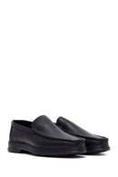 Men's Black Leather Comfort Loafer | Derimod