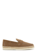 Erkek Bej Süet Deri Casual Loafer | Derimod