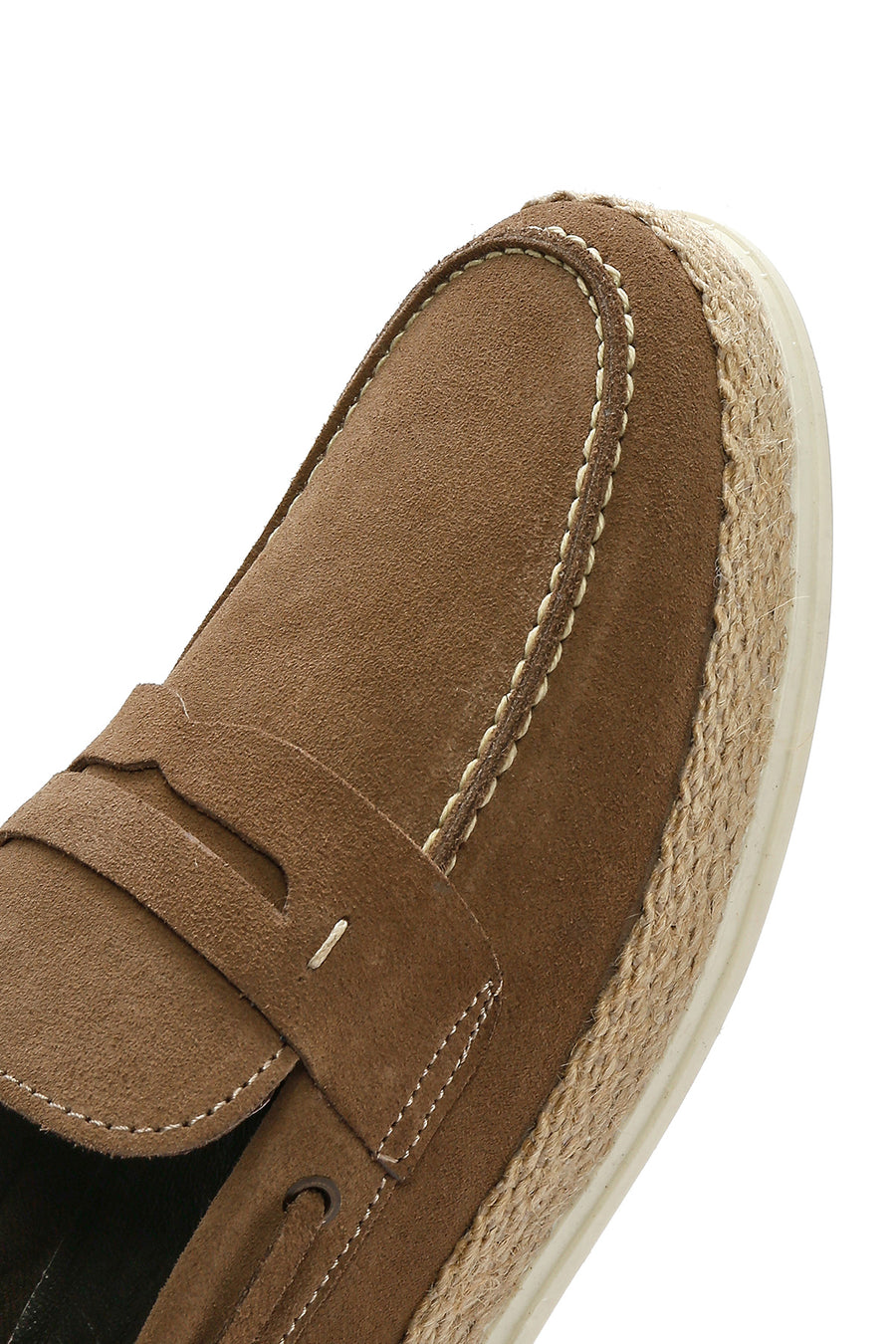 Erkek Bej Süet Deri Casual Loafer