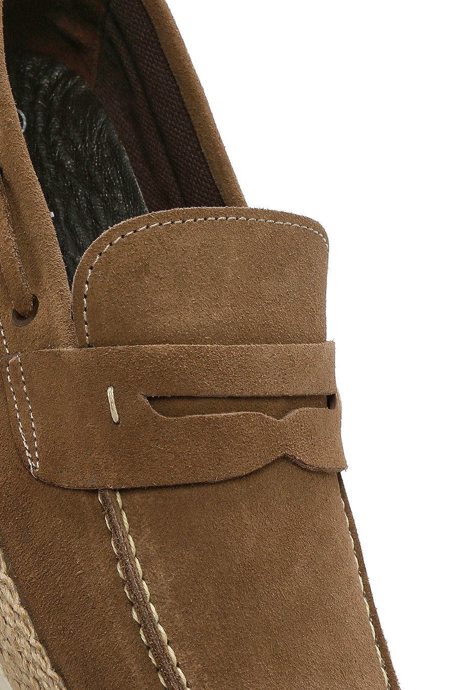 Erkek Bej Süet Deri Casual Loafer
