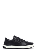Men's Black Lace-up Leather Sneaker | Derimod