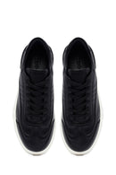 Men's Black Lace-up Leather Sneaker | Derimod
