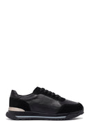 Men's Black Lace Up Leather Sneakers | Derimod