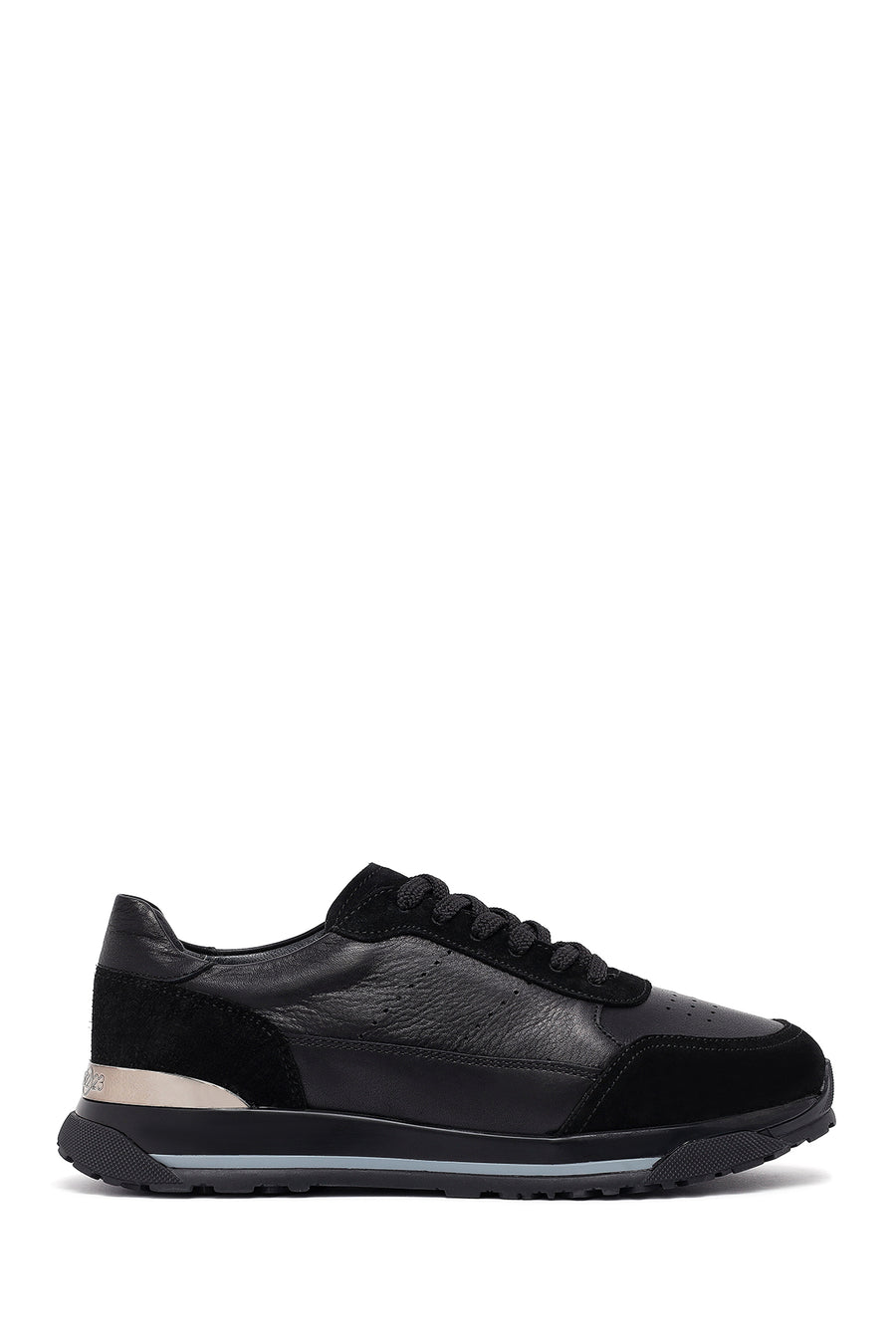 Men's Black Lace Up Leather Sneakers 25SFD688614 | Derimod