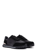 Men's Black Lace Up Leather Sneakers | Derimod