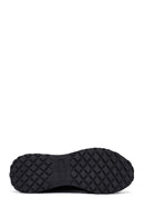 Men's Black Lace Up Leather Sneakers | Derimod