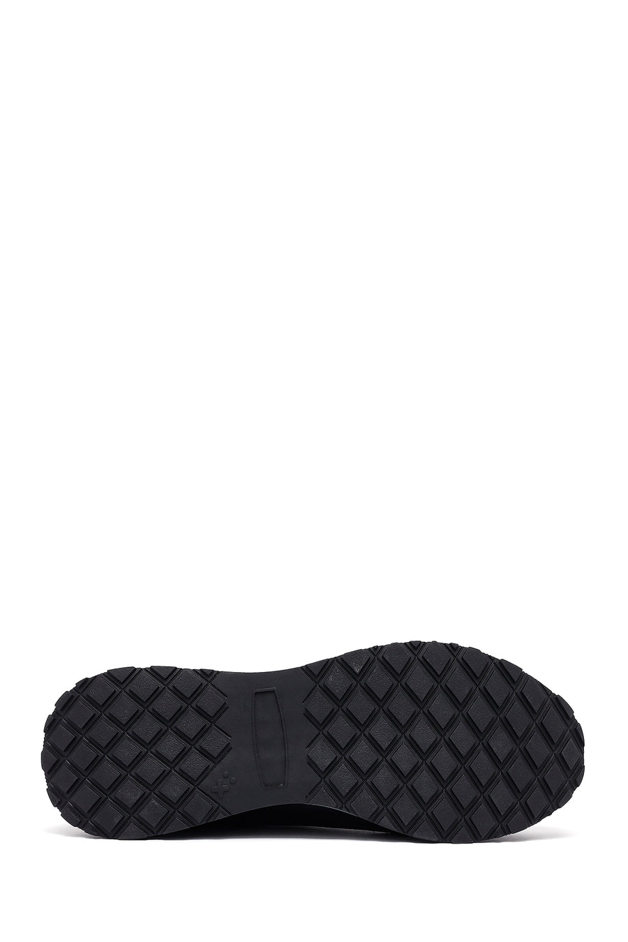 Men's Black Lace Up Leather Sneakers