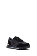 Men's Black Lace Up Leather Sneakers | Derimod