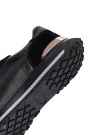 Men's Black Lace Up Leather Sneakers | Derimod