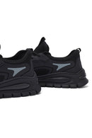 Derimod Zero Men's Black Lace Up Fabric Sneaker | Derimod