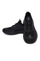 Derimod Zero Men's Black Lace Up Fabric Sneaker | Derimod
