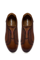 Erkek Kahverengi Deri Sneaker | Derimod