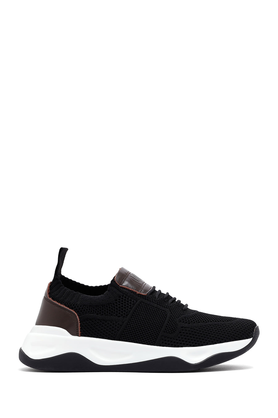 Derimod Zero Erkek Siyah Kalın Tabanlı Kumaş Sneaker 25SFD69206F | Derimod