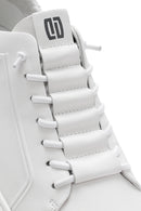 Men's White Lace-up Leather Sneaker | Derimod