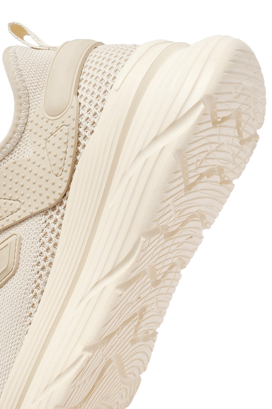 Derimod Zero Men's Beige Laced Thick Soled Fabric Sneakers