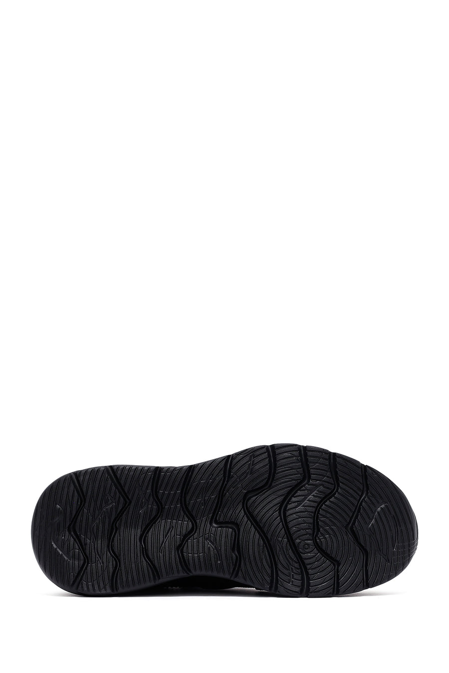 Derimod Zero Men's Black Lace-Up Thick-Sole Fabric Sneaker