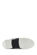 Men's White Lace-up Thick-Sole Leather Sneaker | Derimod