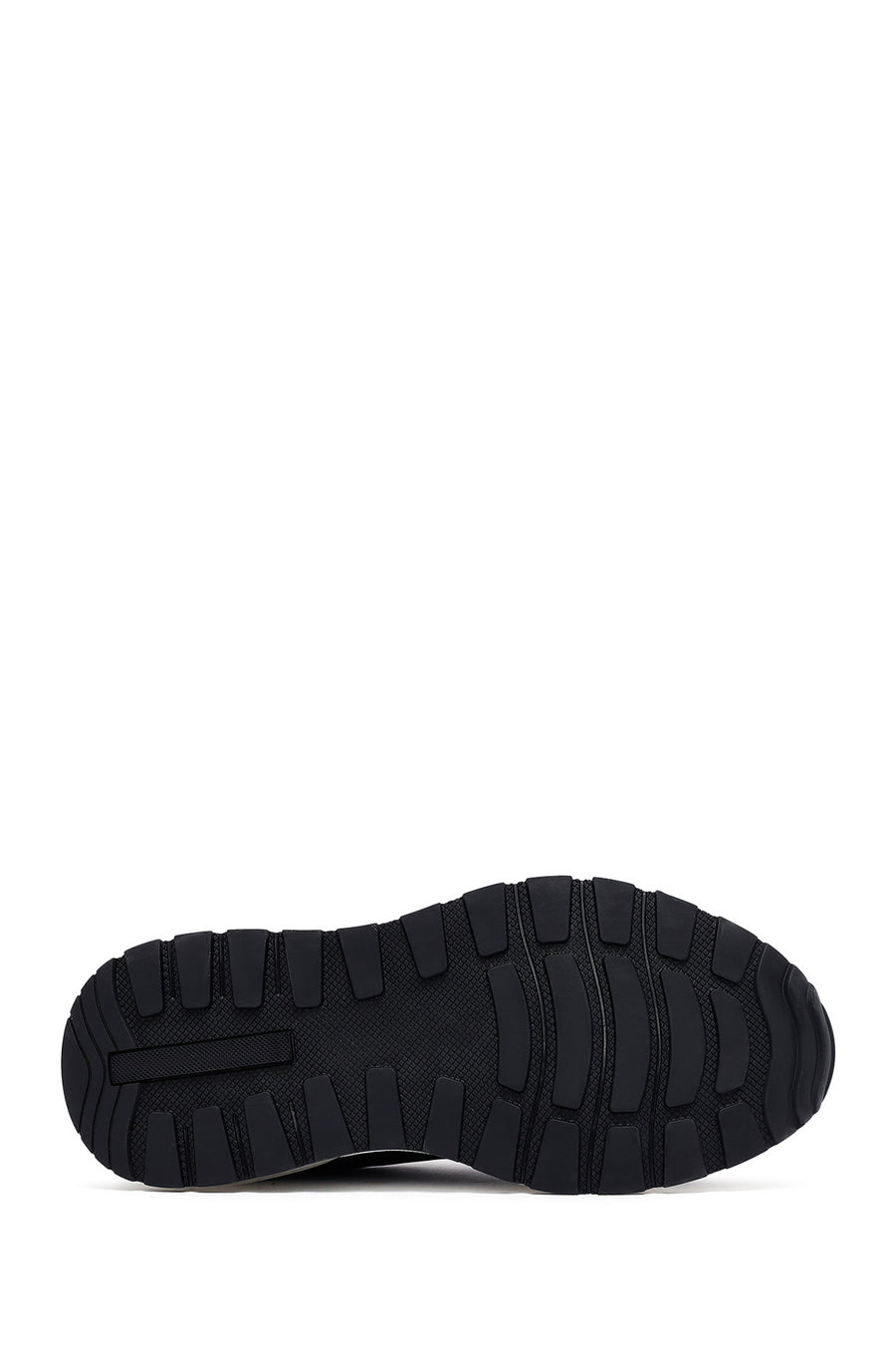 Derimod Zero Men's Black Lace-Up Thick Sole Leather Sneakers