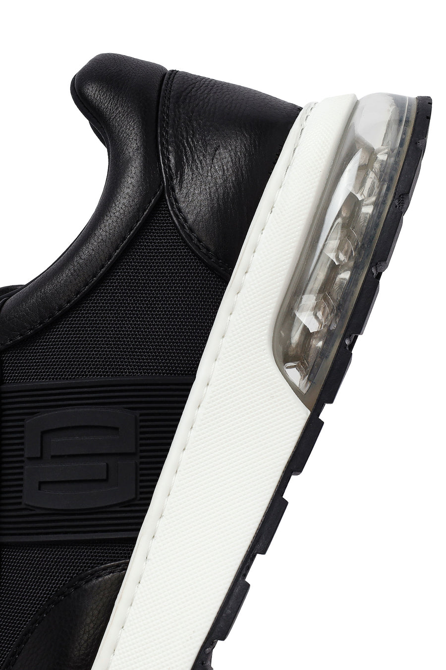 Derimod Zero Men's Black Lace-Up Thick Sole Leather Sneakers