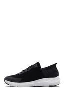 Derimod Zero Men's Black Thick Soled Fabric Sneaker | Derimod