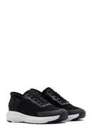 Derimod Zero Men's Black Thick Soled Fabric Sneaker | Derimod